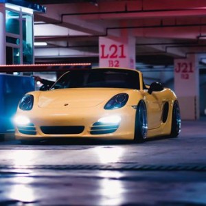 Modification of Porsche Boxster bagged in Indonesia