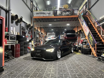 The Ultimate Transformation: Audi A5 Bagged Custom Build