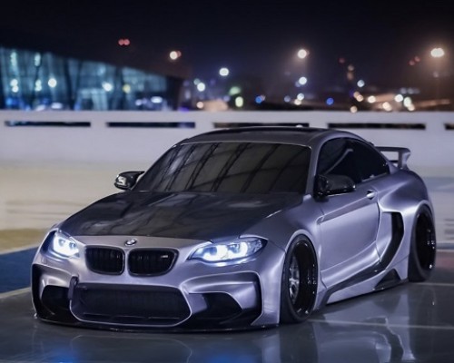 Indonesia BMW m2 bagged low lying modification case