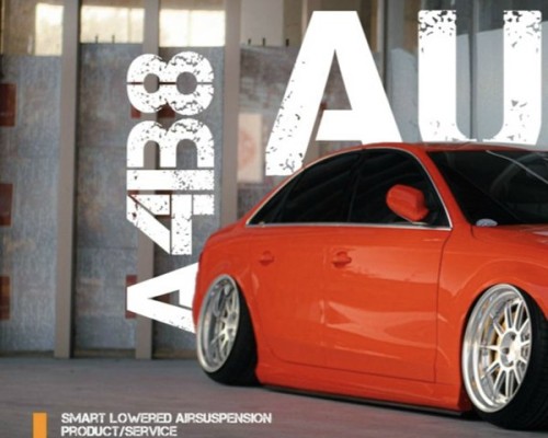 Bagged Audi A4 B8: Elevating Elegance in Automotive Customization